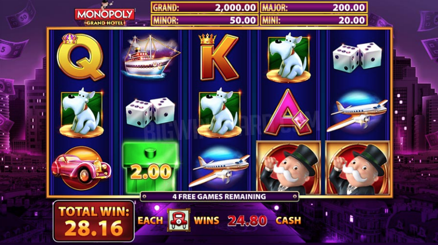 Shuffle Master Release Monopoly Grand Hotel Slot