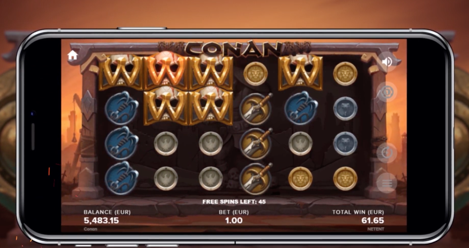 NetEnt Unleash The Mighty Conan The Barbarian