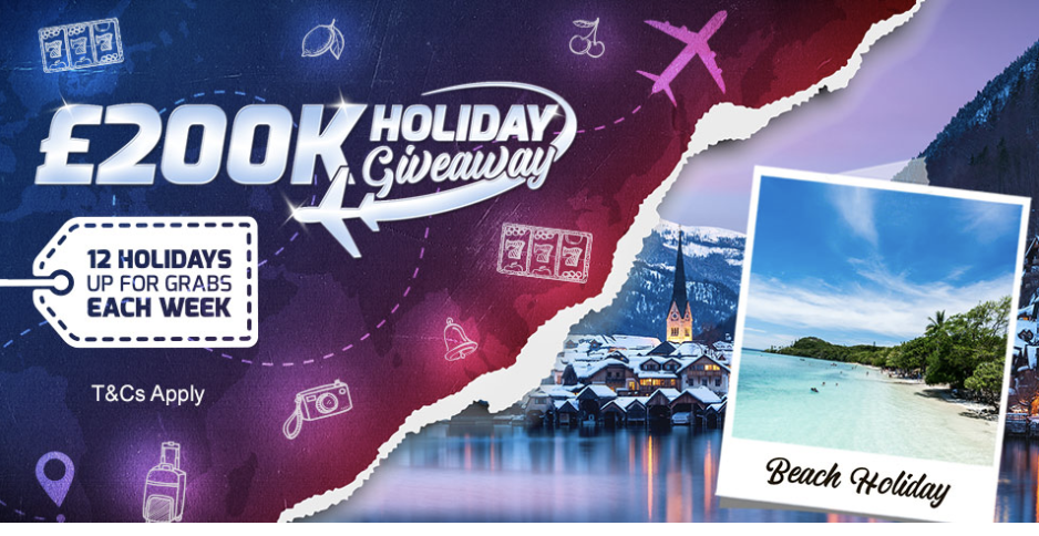 Betfred Giving Away 12 Holidays A Week for 8 Weeks!